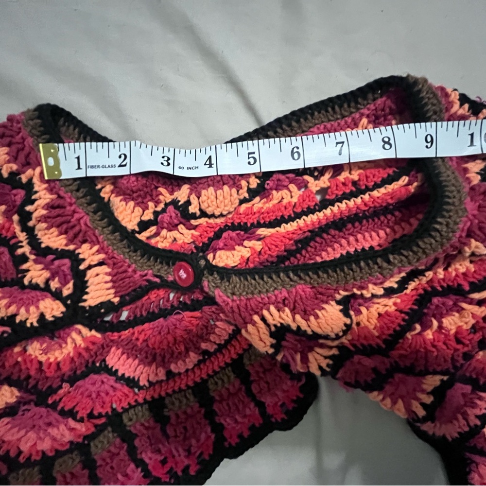 Multicolor Owl Pattern halter and shrug - Picture 4 of 7